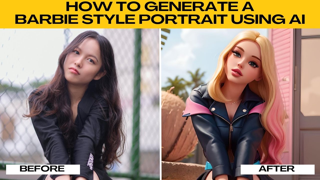 How to Turn Yourself in a Barbie Style Character Using AI | Portrait to Barbie Generator