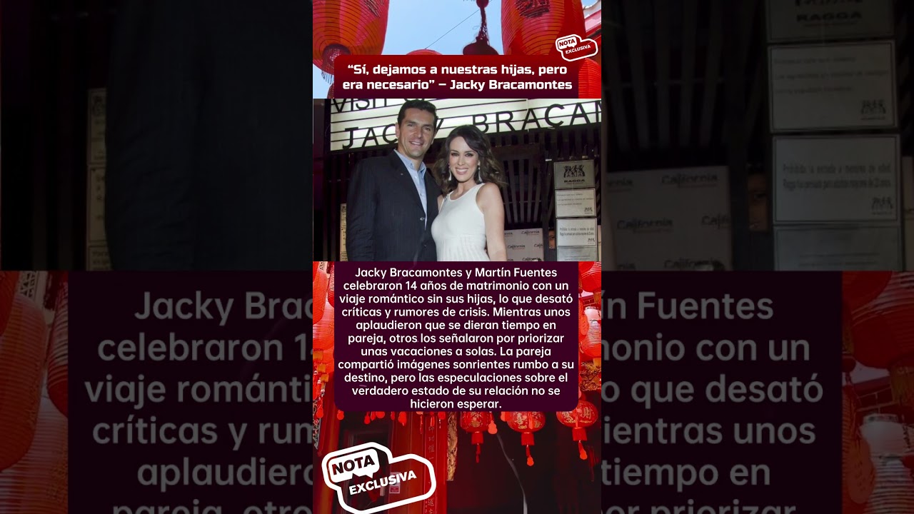 😳&iquest;Qu&eacute; Pasa con el Matrimonio de Jacky Bracamontes y Mart&iacute;n Fuentes Despu&eacute;s de 14 A&ntilde;os?