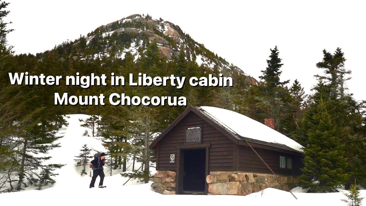 A wintery overnight in Liberty Cabin, Mount Chocorua