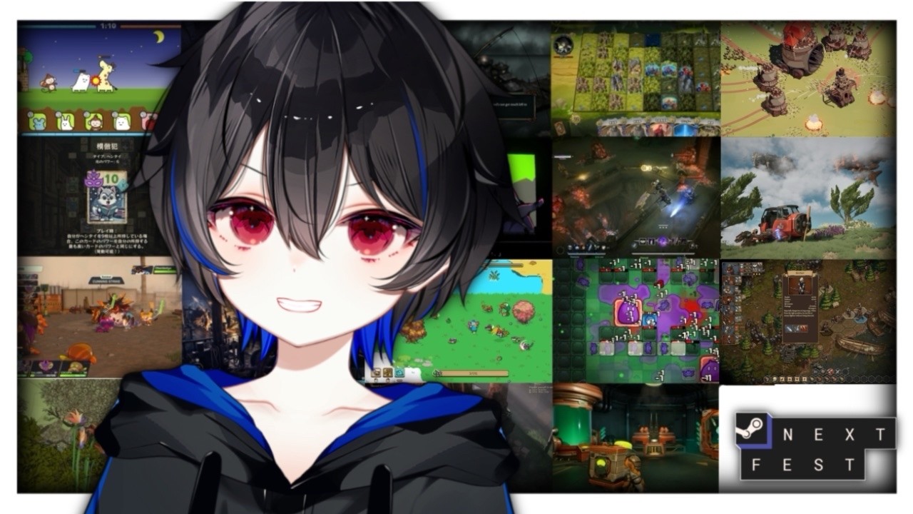 【Steam Nextフェス】期待の新作を求めて！今日は カード魔王、Fight Life、Everything is Crab 他 の予定です #steamnextfest