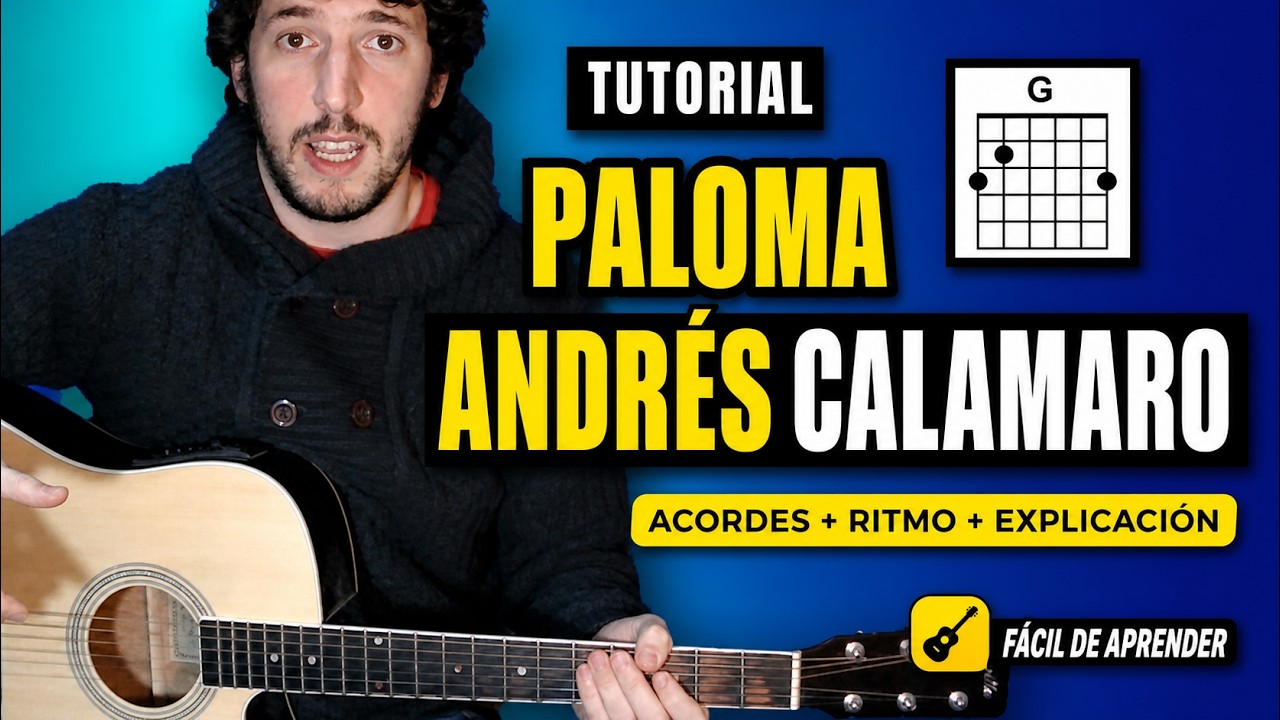 Como tocar Paloma – Andrés Calamaro | Tutorial Acordes + Ritmo | Nacho Aste