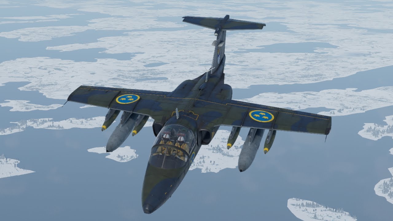 Swedish mini A-10. SAAB 105G CAS gameplay.