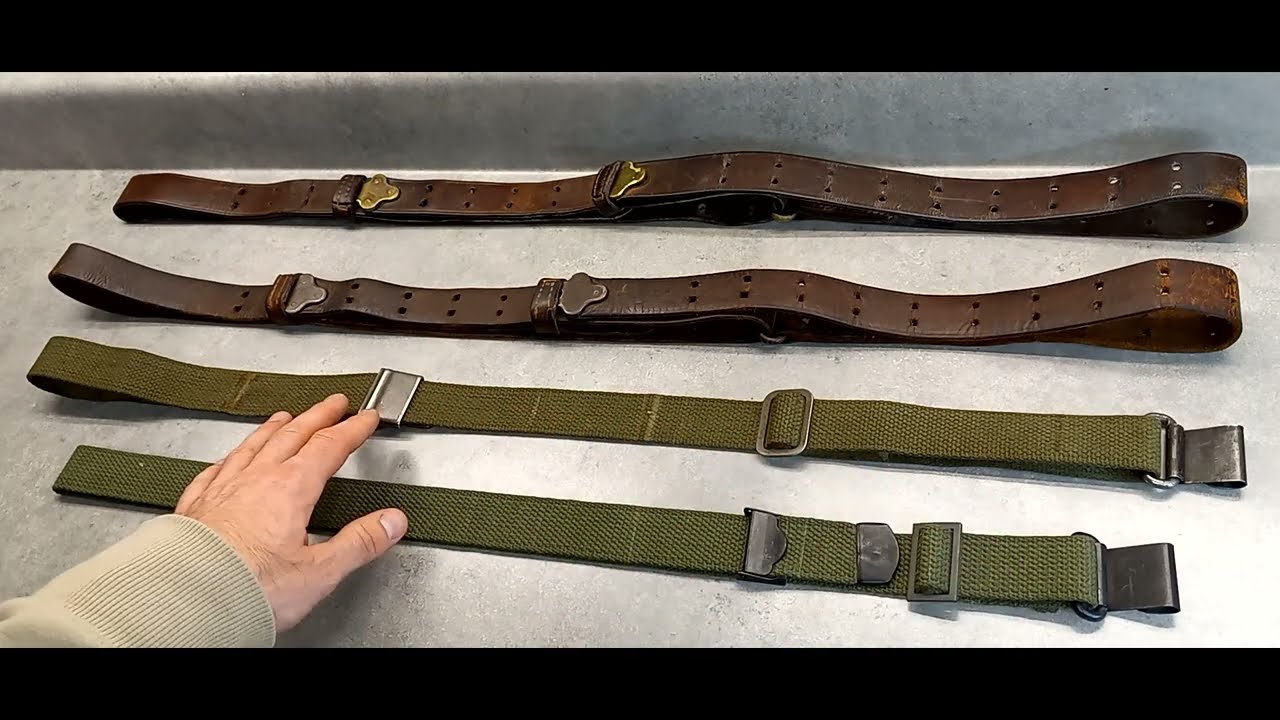 1903 Springfield Slings: Leather & Canvas Web