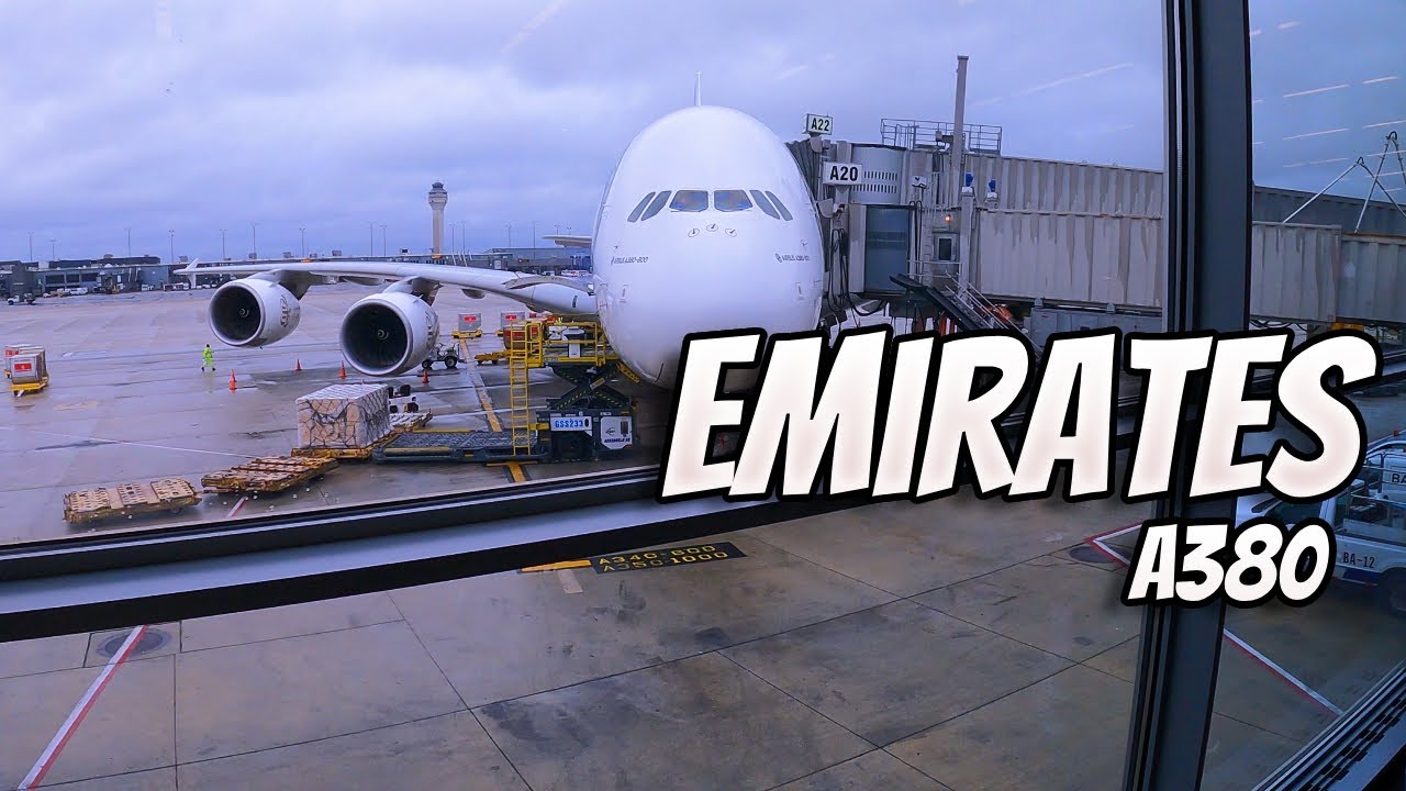 Flying Emirates Airbus A380 in ECONOMY from Washington Dulles to Dubai Airport!