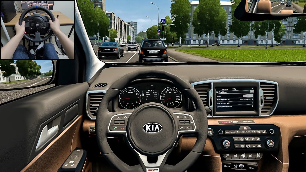 City Car Driving - 2016 KIA Sportage [Steering wheel gameplay]