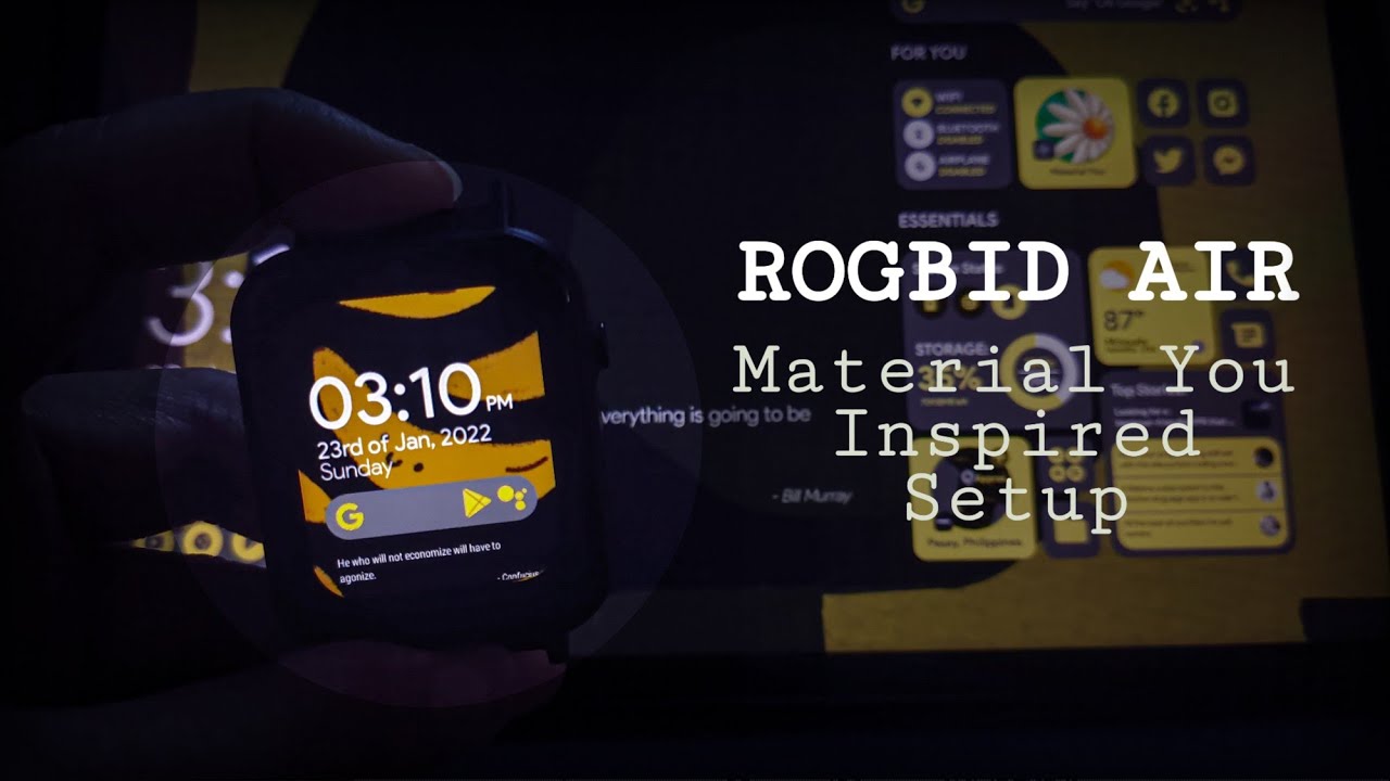 Rogbid Air Material You / Android 12 Inspired Setup 2022