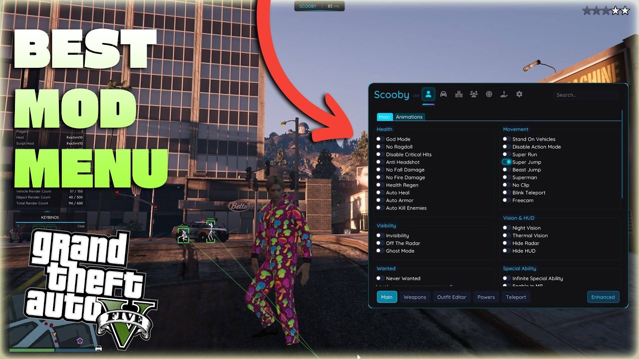 This FREE GTA 5 Mod Menu Has EVERYTHING &mdash; Scooby - Outfits, Heist Editor, Free Shopping & Unlock