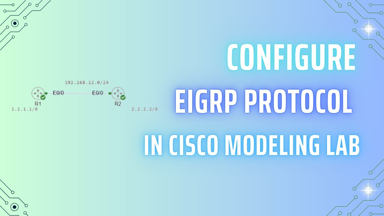 How to Configure EIGRP Protocol in CISCO Modeling Lab? | CCNP
