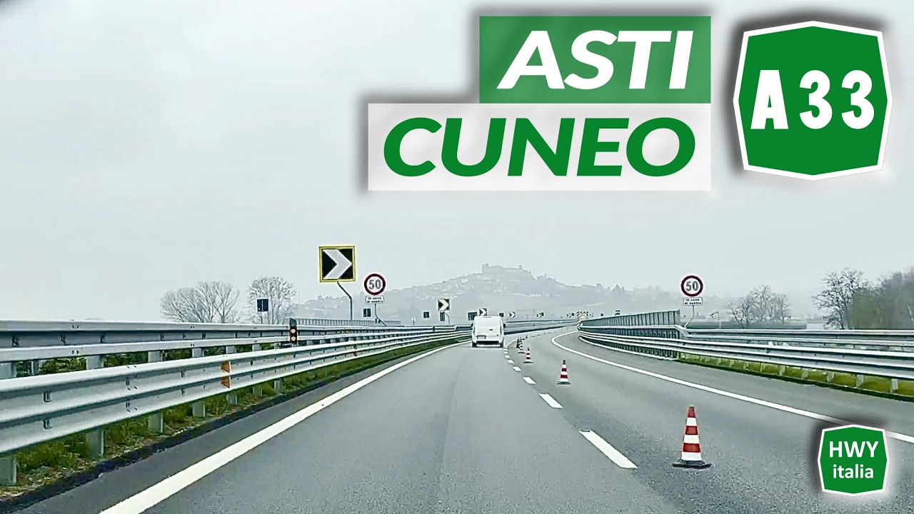 A33  Autostrada delle Langhe | ASTI - CUNEO | Percorso completo