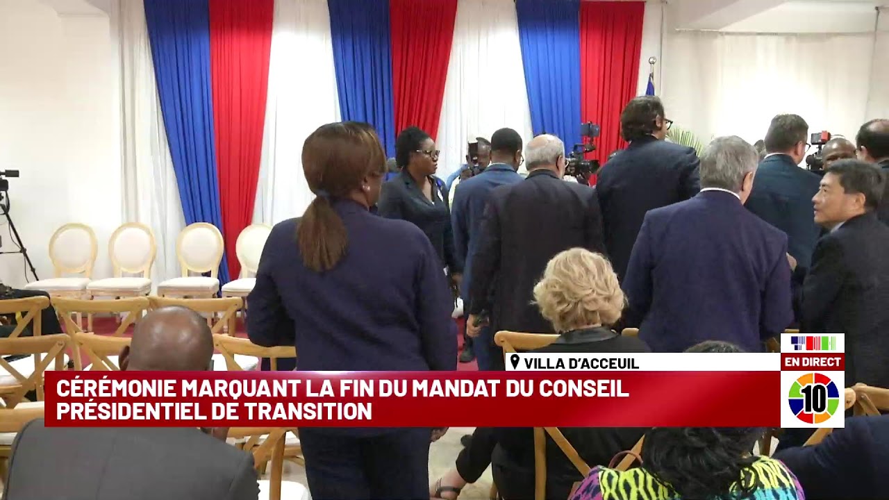 CÉRÉMONIE MARQUANT LA FIN DU MANDAT DU CONSEIL PRÉSIDENTIEL DE TRANSITION