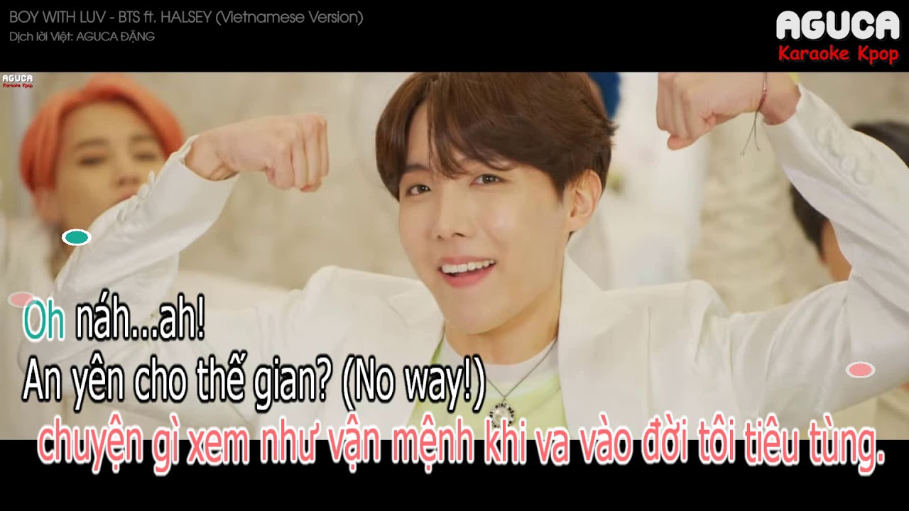 [Karaoke Việt + Audio] BOY WITH LUV - BTS ft. HALSEY