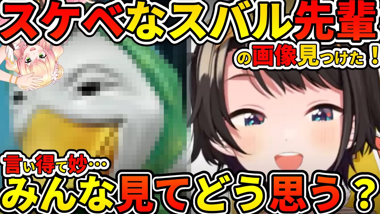 スケベなスバル先輩の画像を見つけてきたねねち、みんなに確認するスバル【大空スバル／桃鈴ねね／戌神ころね／ホロライブ切り抜き】