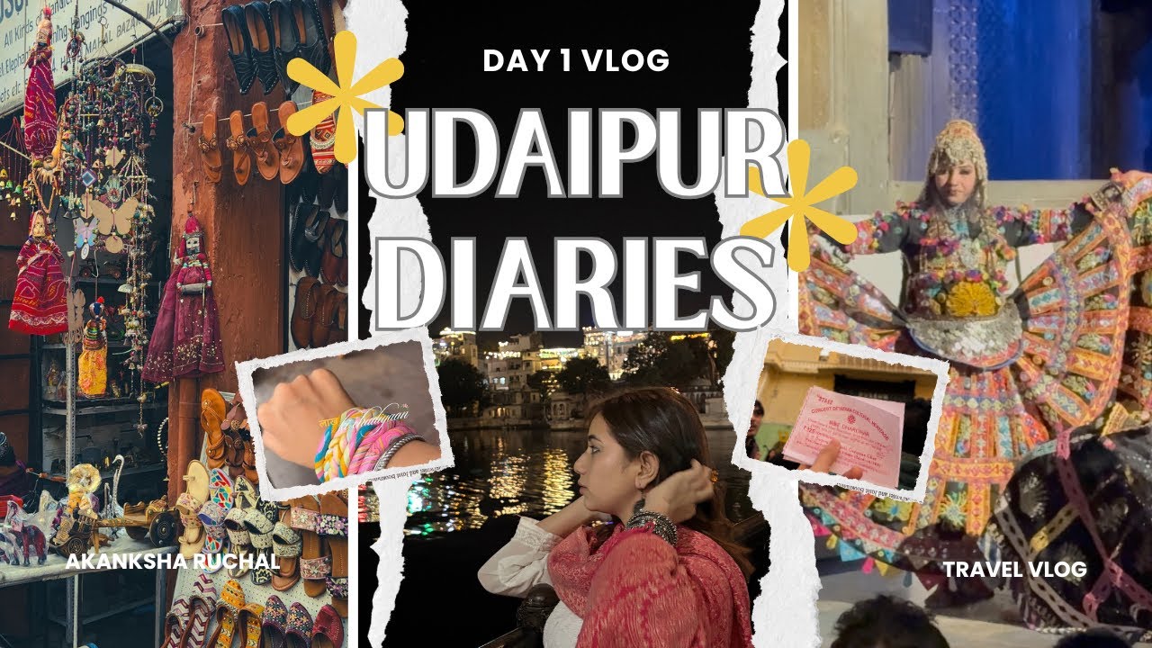 First Day in Udaipur | Street Shopping + Bagore Ki Haveli Night Show #travel #udaipur #marketing 