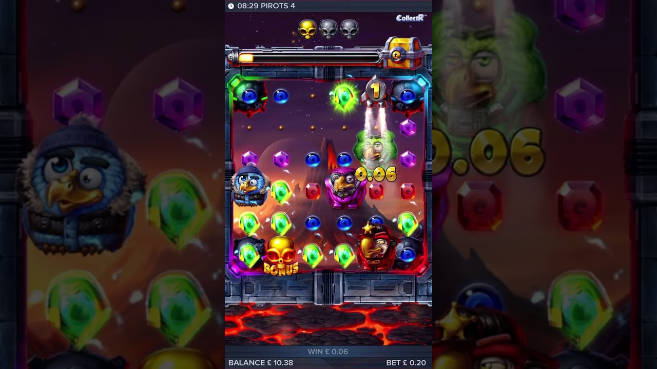 Pirots 4 inferno- UK low stakes slots