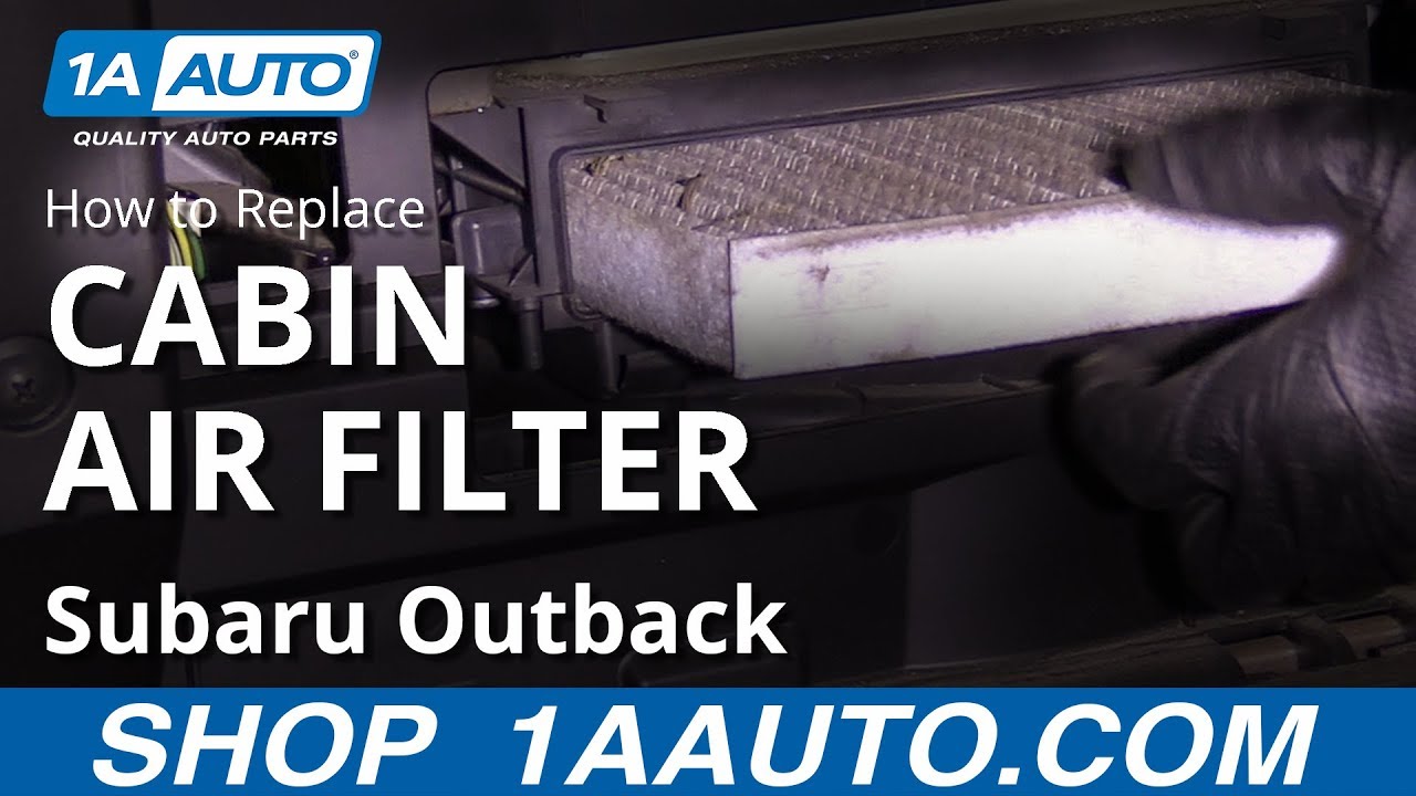 Как заменить салонный фильтр на Subaru Outback 10-14 годов выпуска