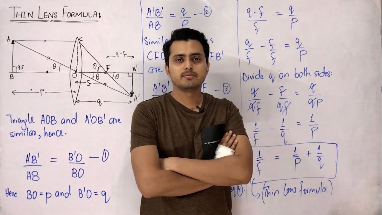 Thin lens formula || Ray optics || Geometrical optics || Physics