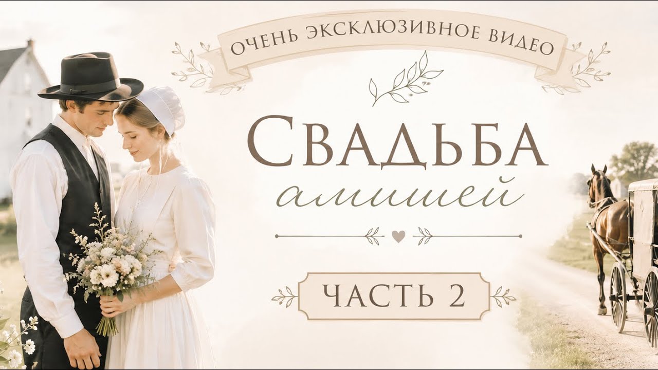 АМИШИ‼️‼️ ОООЧЕНЬ ЭКСКЛЮЗИВНОЕ  ВИДЕО СО СВАДЬБЫ. ТАКОГО ВЫ НИГДЕ НЕ УВИДИТЕ ‼️‼️
