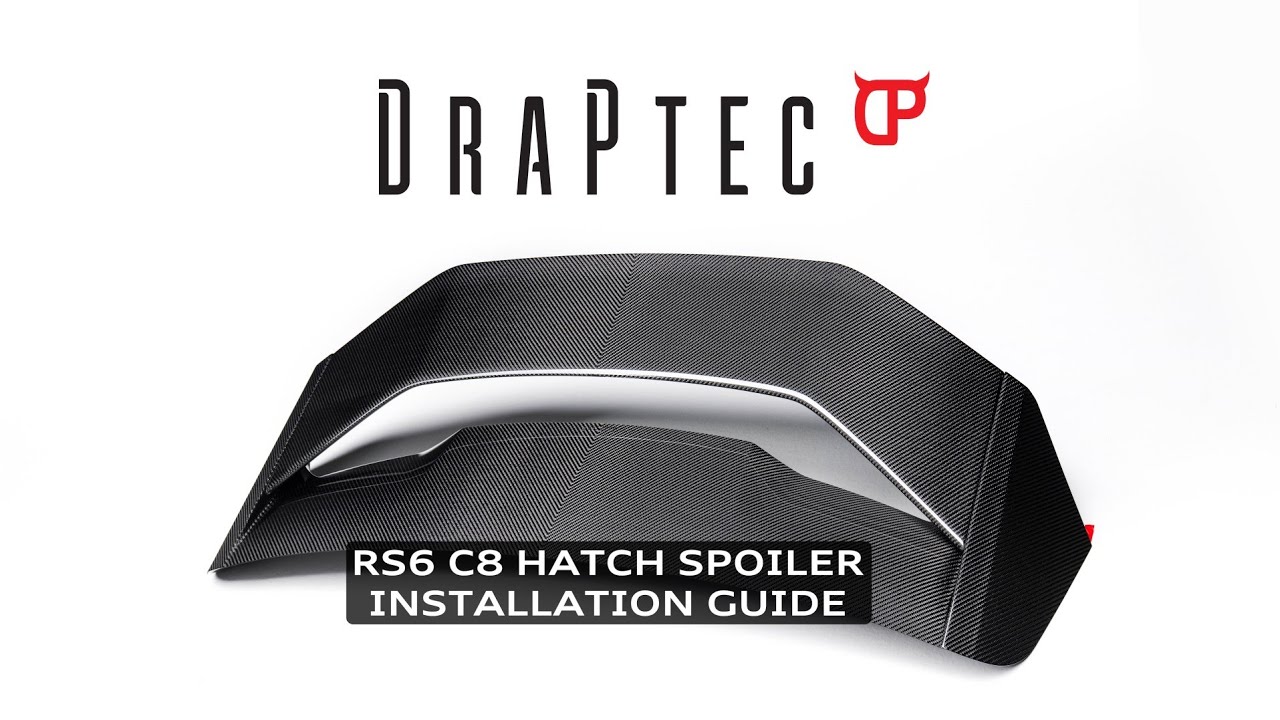 Draptec RS6 OE+ Hatch Spoiler installation