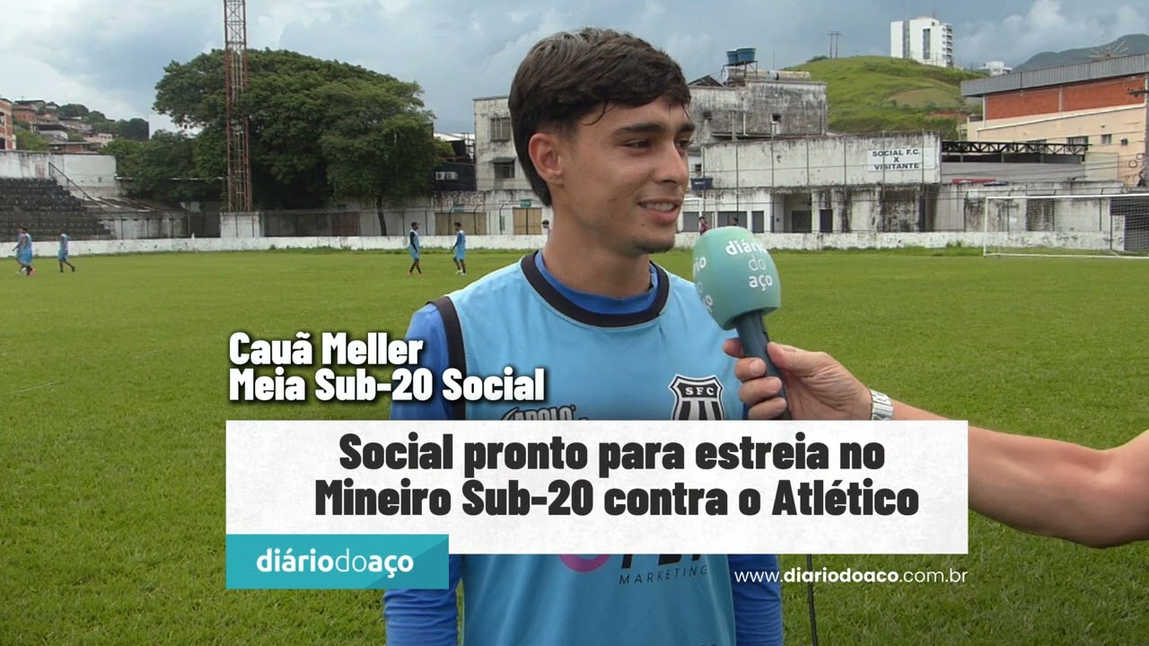 Social pronto para estreia no Mineiro Sub-20 contra o Atlético