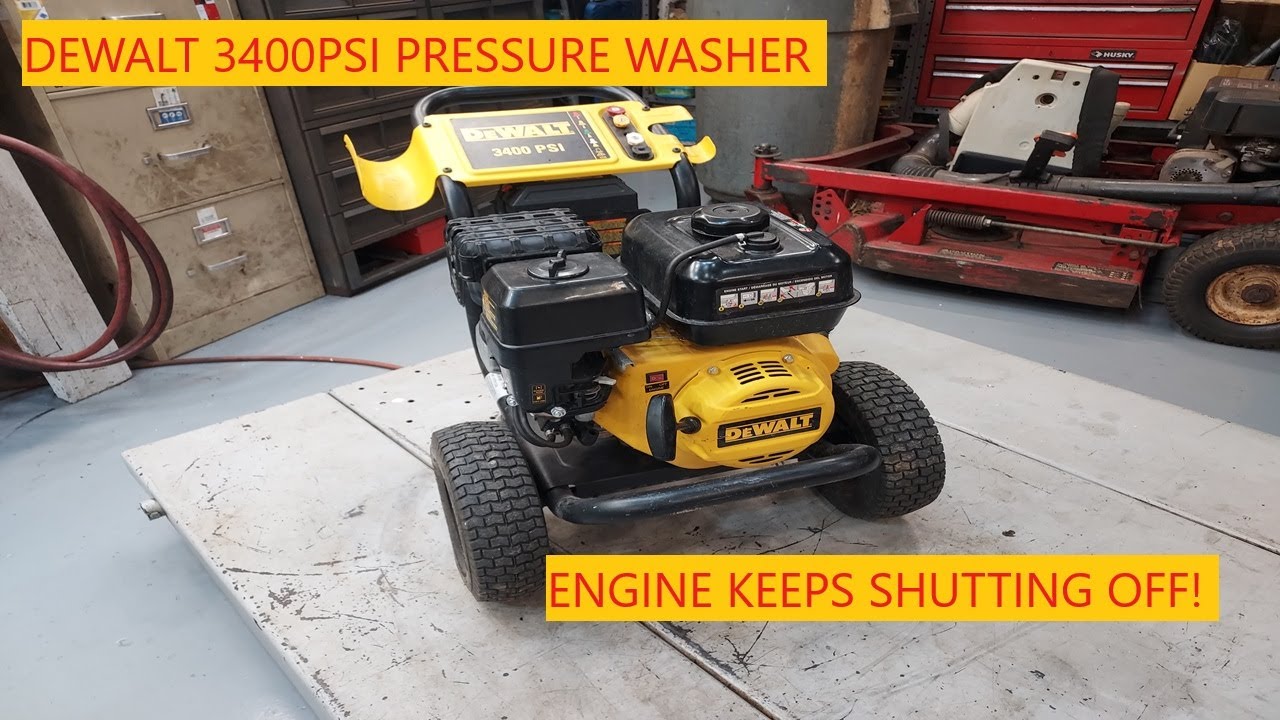 Dewalt 3400psi Pressure Washer | Engine Keeps Shutting Off!