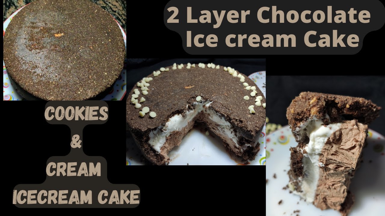 Cookies and Cream Icecream Cake/Dark & White Chocolate Oreo Ice-Cream Cake