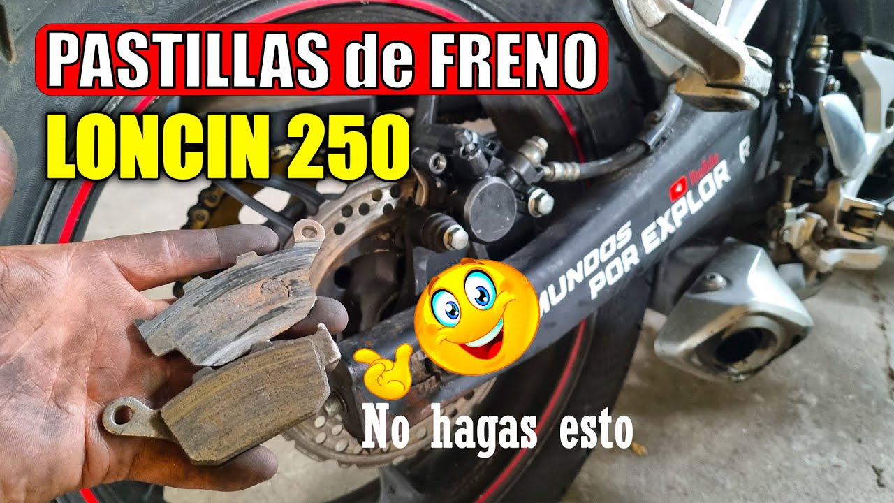 ✅Cómo Cambiar PASTILLAS de FRENO De Moto LONCIN CR5 250