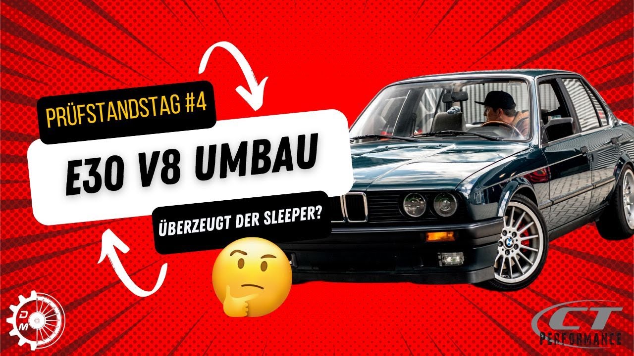 BMW E30 V8 Umbau | Prüfstandstag by DrehMoment bei CT Performance