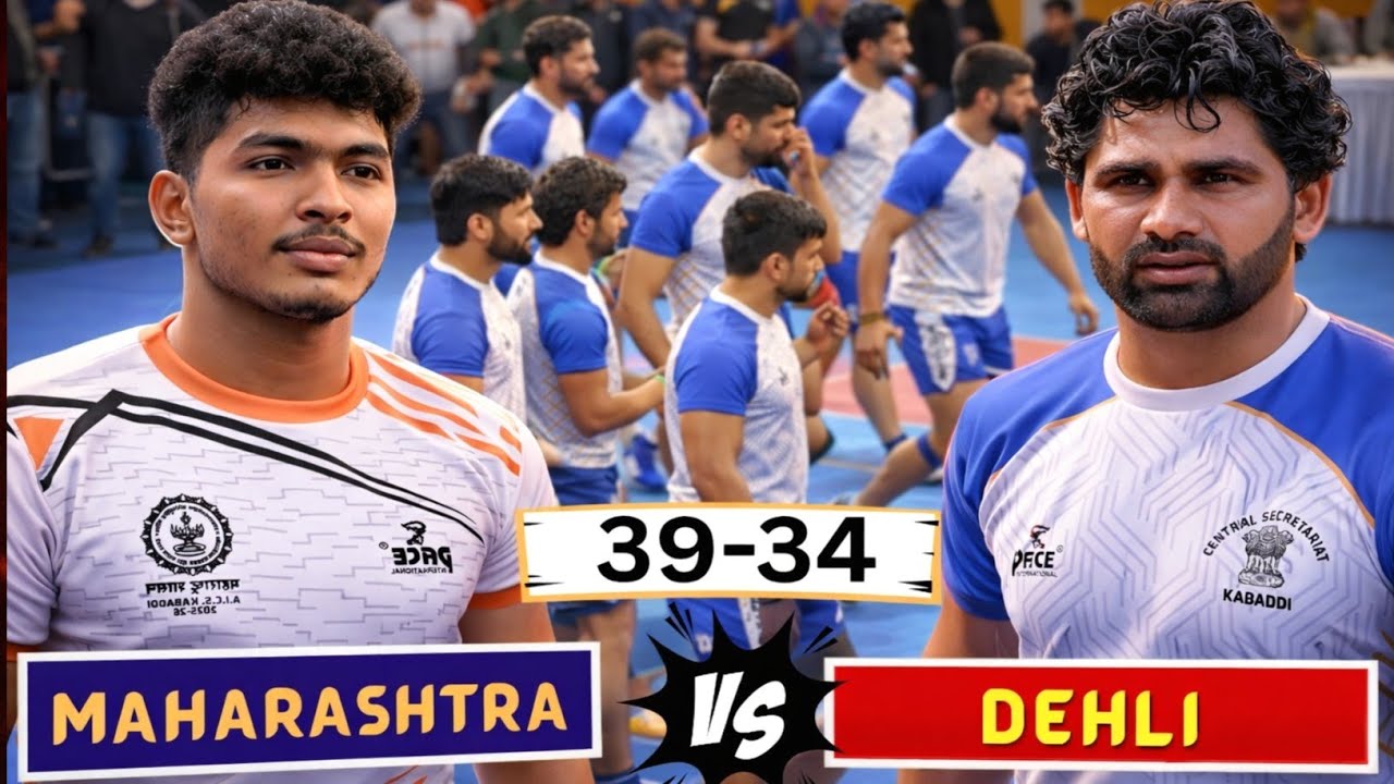 MAHARASHTRA vs DELHI ( Income - tax )🔥 | 39-34 Thriller Match | All India Civil Services Kabaddi 202