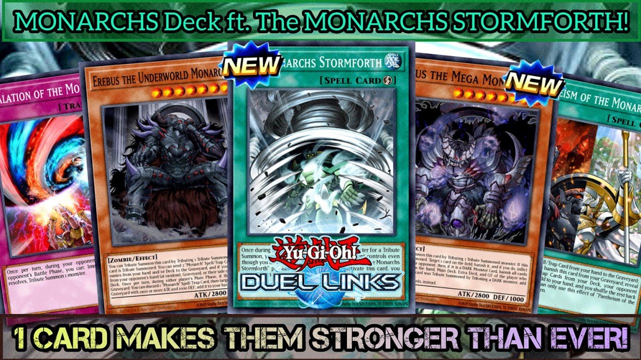 FINALLY! NEW MONARCHS STORMFORTH! Monarch Deck ft. New Support [DUEL LINKS]