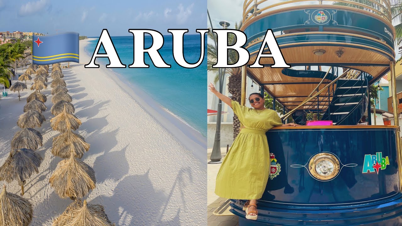Aruba Travel Vlog pt 2: Exploring Oranjestad, Huge Eagle Beach, Filipino food