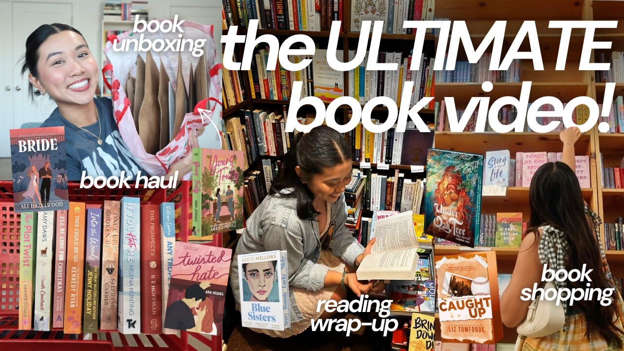 ПЯТЬ книжных видео в одном 📚 (распаковка книг, книжный влог, обновления о чтении и многое другое!)