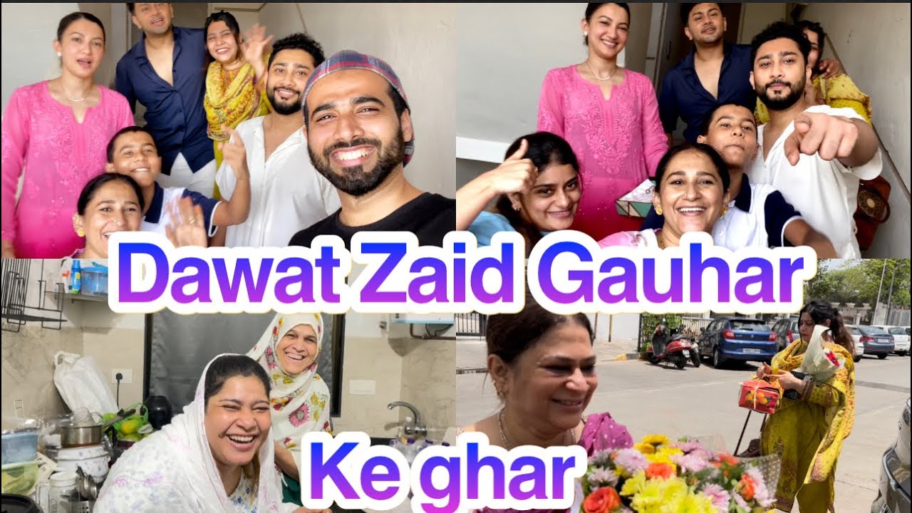 Aaj Zaid Gauhar ke ghar Dawat😍 |GauharKhan|ZaidDarbar|Awez|Shezaan|Moon|Reshuz|ShaikhFamilyVlog