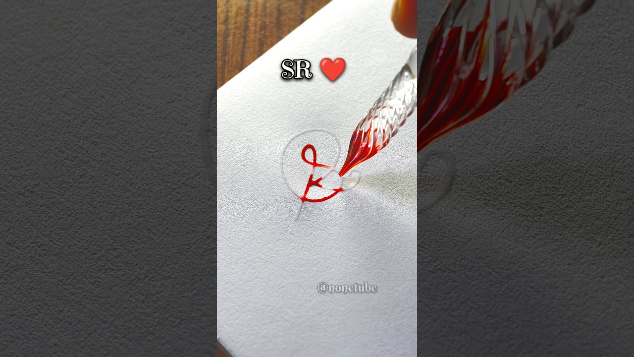 How to write the name SR ❤️ English?