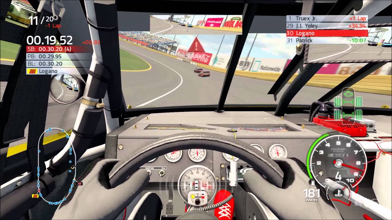 NASCAR '15 - Cockpit View Gameplay (PC HD) [1080p]