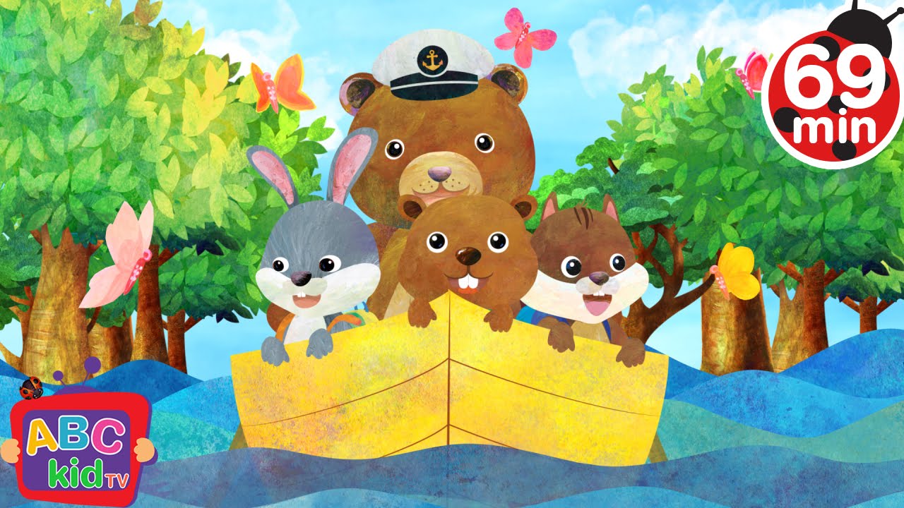 Row Row Row Your Boat (2D) | +More Nursery Rhymes & Kids Songs - CoCoMelon