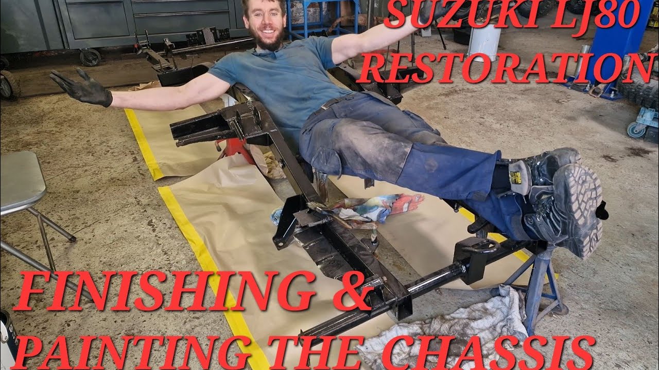 Suzuki LJ80 Restoring & Painting The Chassis & Transfer Box - Classic Car Restoration Pt 44