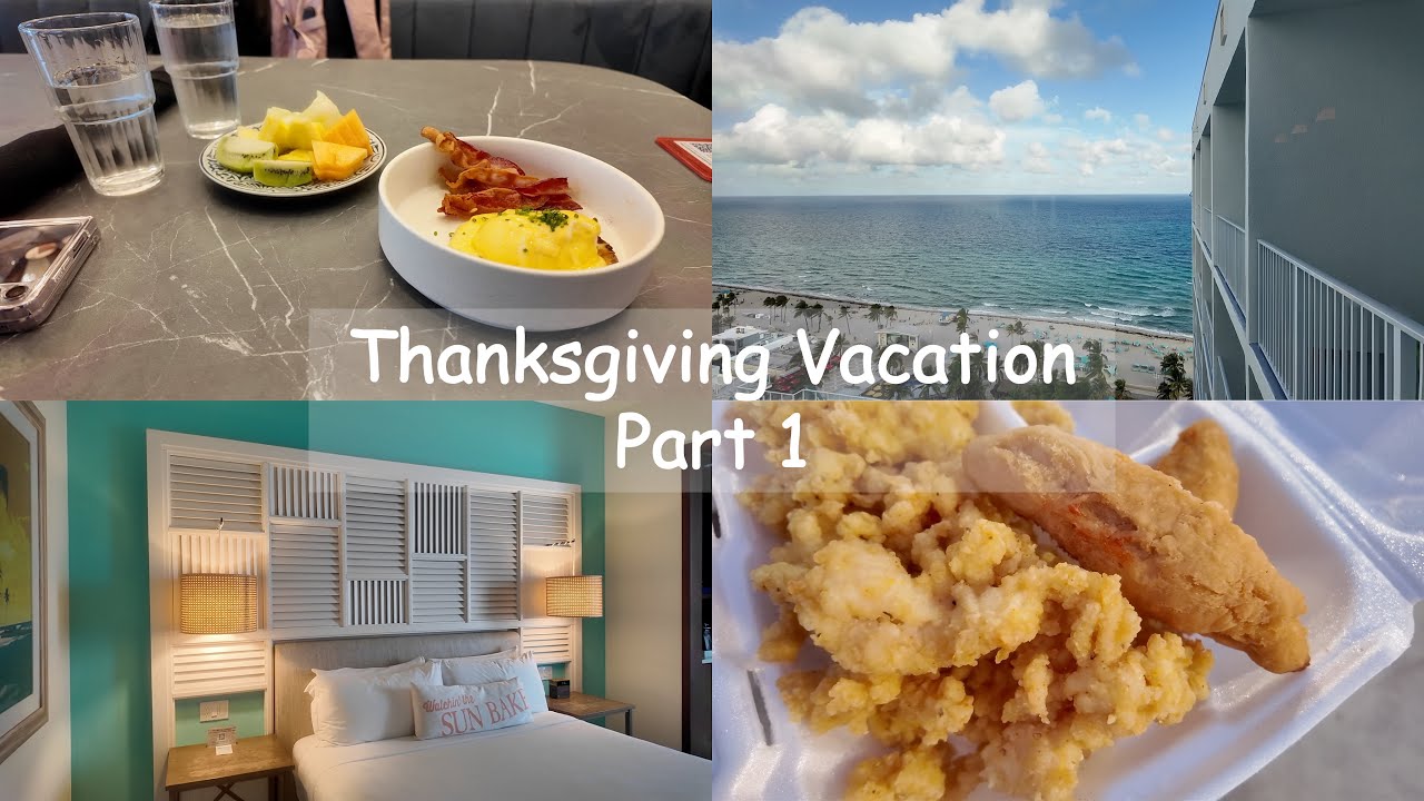 Vlogmas 5 | South Florida for Thanksgiving: Travel day, Margaritaville room tour, Conch Heaven, more