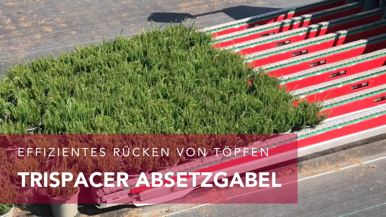 TriSpacer Absetzgabel für effizientes Rücken und Absetzen von Pflanztöpfen - seed2soil