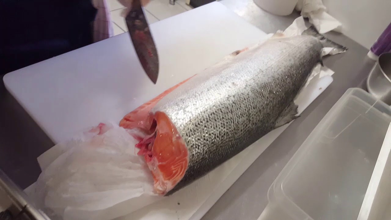 Découpe du saumon