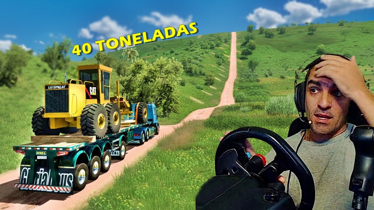 ENCAREI A MONTANHA RUSSA COM 40 TONELADAS DE PESO - Vida de Caminhoneiro 409 - Euro Truck Simulator