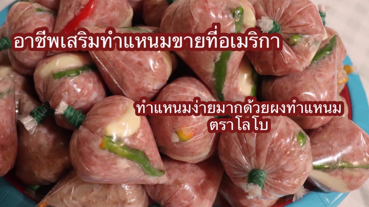 สูตรทำแหนมด้วยผง โลโบ ทำขายได้เลย รับรองอร่อยมากค่ะ