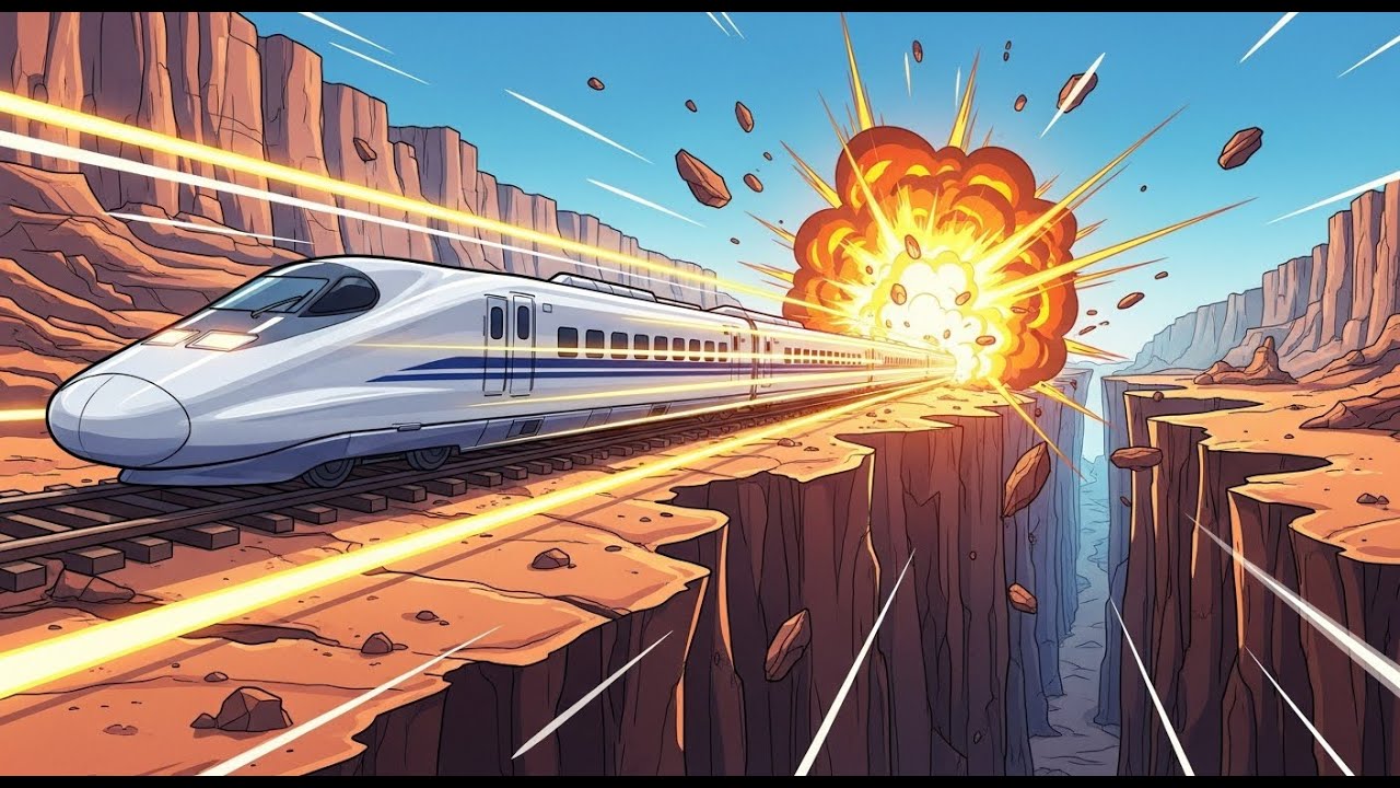 О нет! Этот поезд вот-вот упадет в воду 😱🚆