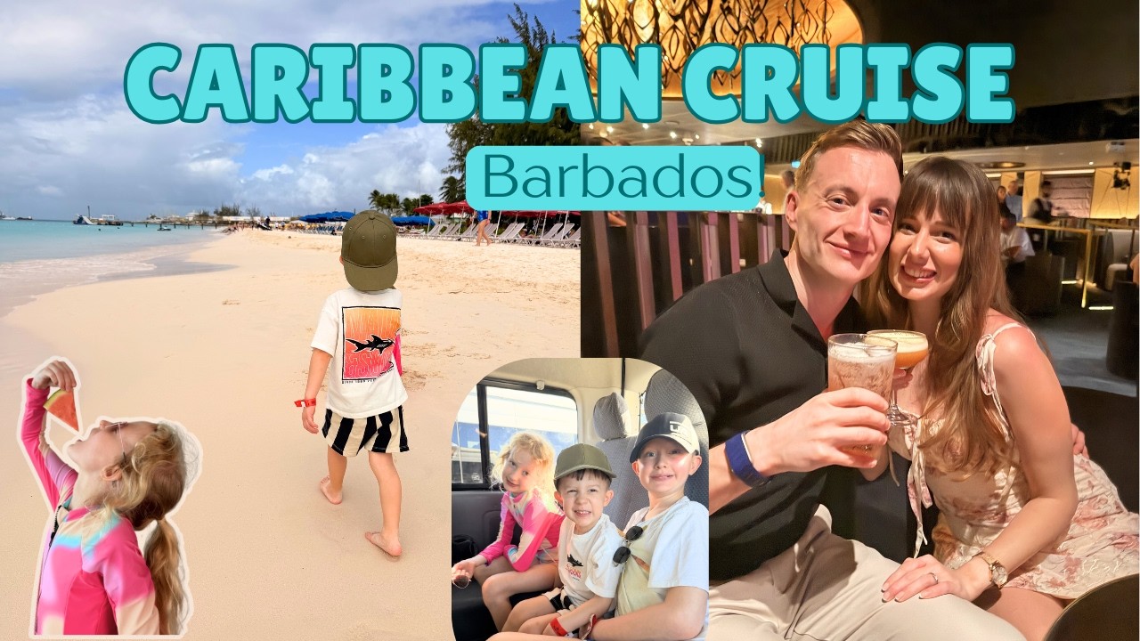 Видеоблог о круизе по Карибскому морю | День на пляже Барбадоса 🏝️ Жизнь на корабле, еда, детский...