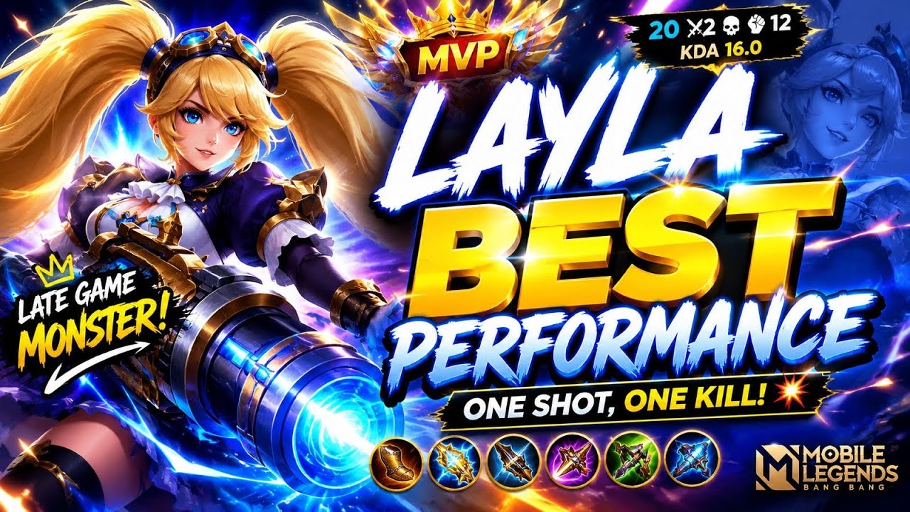 Enemy team couldn&rsquo;t stop my Layla #MLBB#gaming#MLBBhiglights#MVP#marksman#