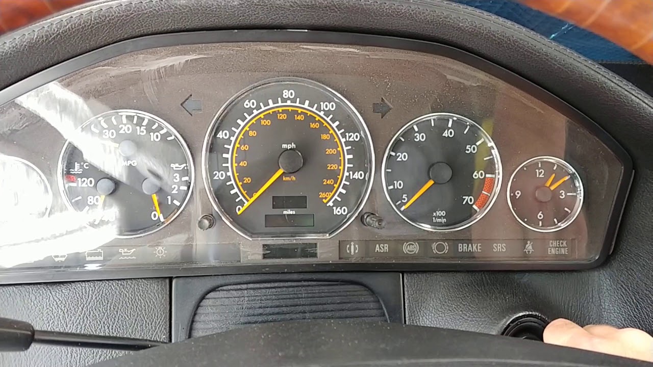 Mercedes SL74 R129 throttle bodies and Egas. Test after repair