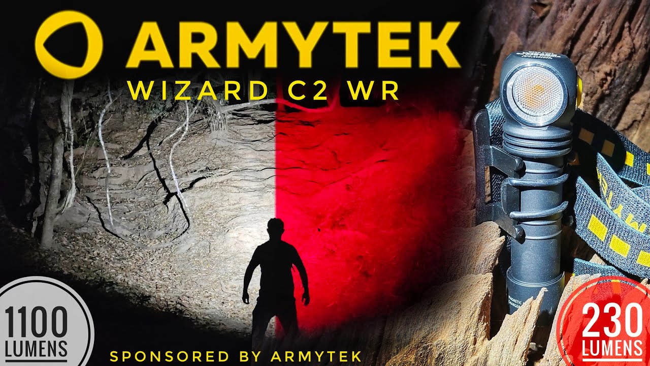 Armytek Wizard C2 WR Headlamp White Light 1100 lumens, Red light 230 lumens