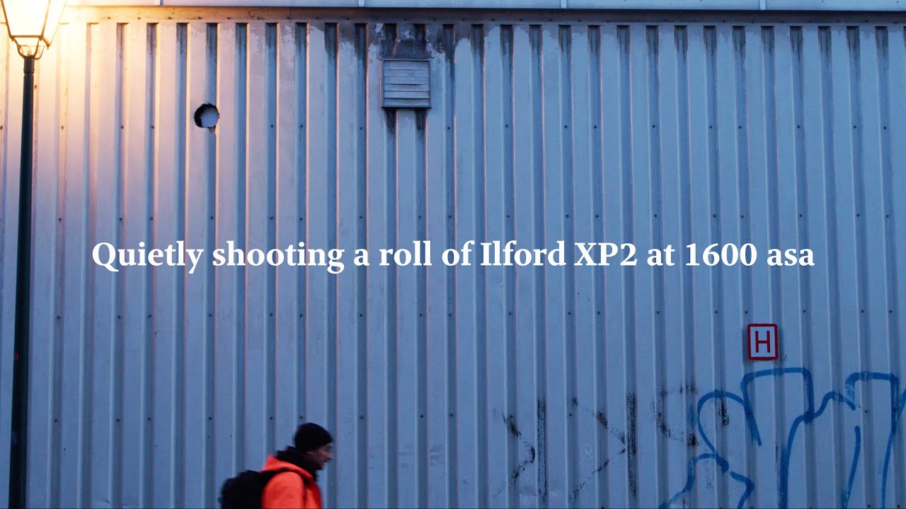 Quietly shooting a roll of Ilford XP2 at 1600asa