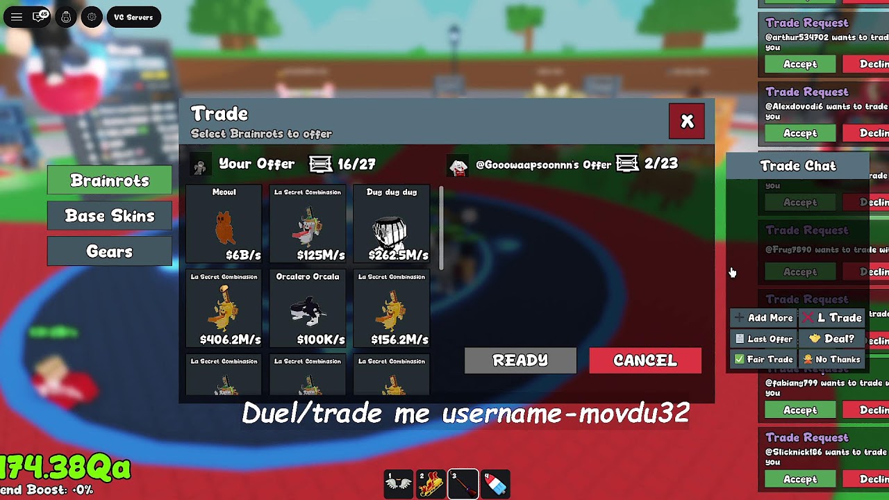 🔴 LIVE NOW: INSANE Trading & Duel in Steal a Brainrot 🤯🔥 | Roblox PvP