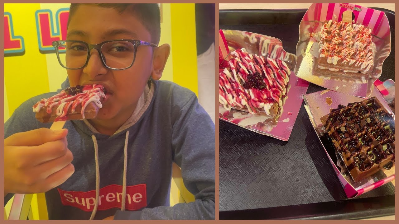 The most crunchy Waffle in Bangladesh? Waffle Nut |Dhaka Food| Khawa Dawa