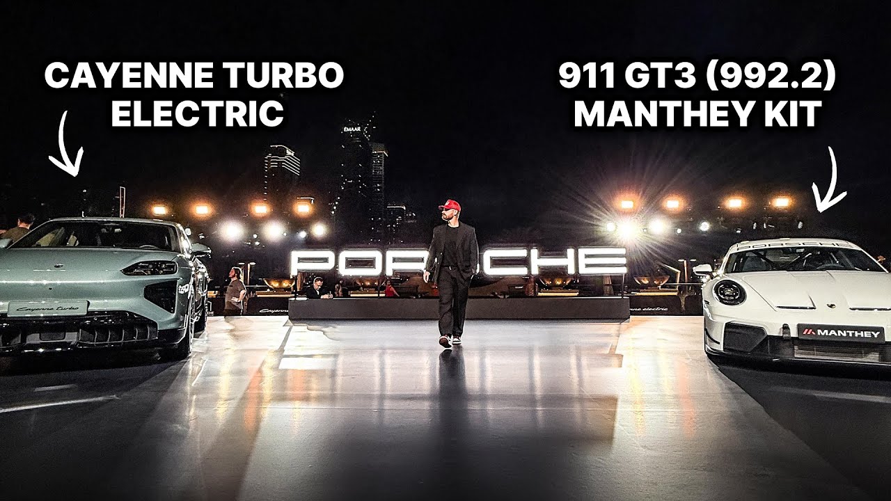 Die stärksten @Porsche live: Cayenne Electric & GT3 Manthey Spec | Icons of Porsche Dubai